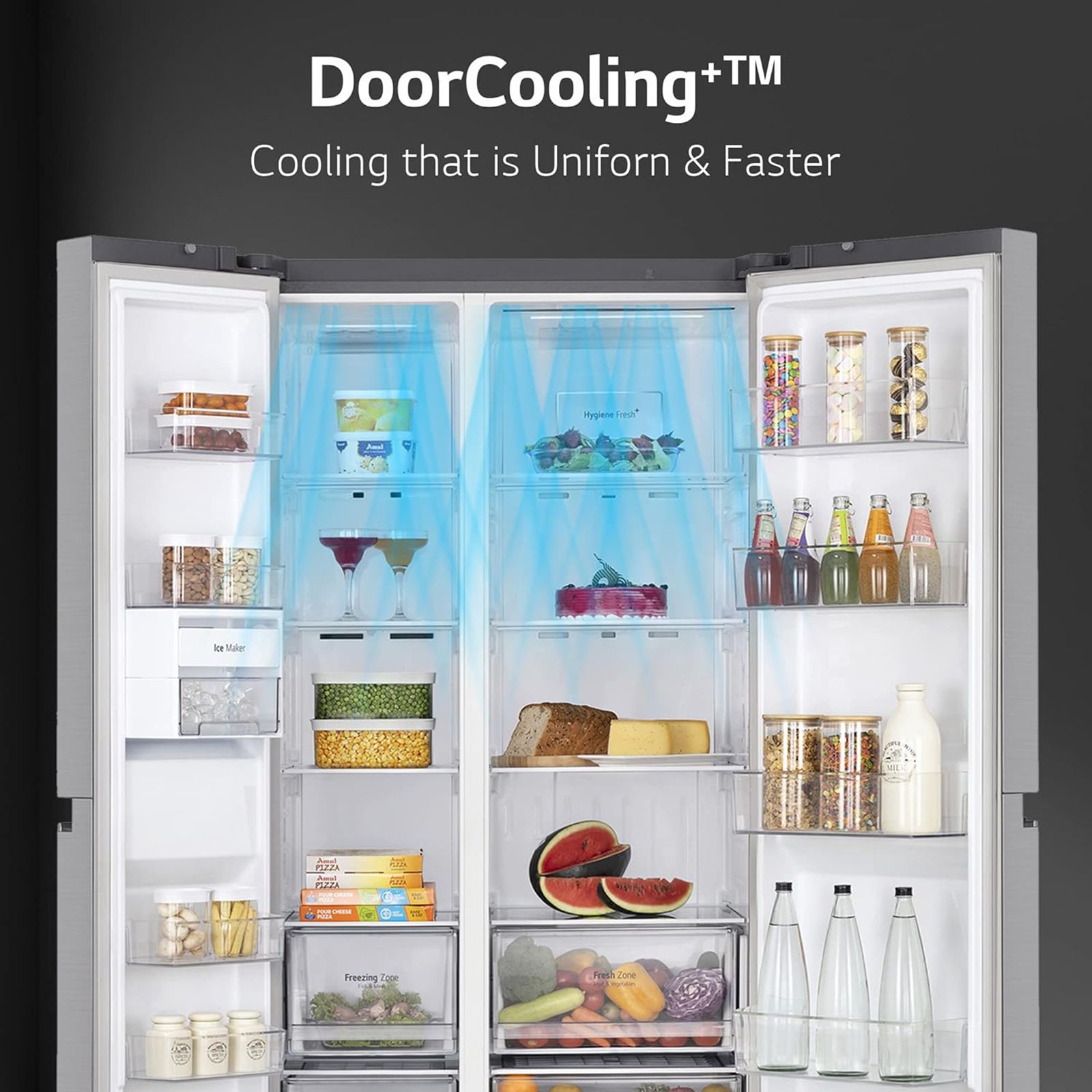Buy LG 655 Litres 3 Star Side by Side Refrigerator with Smart